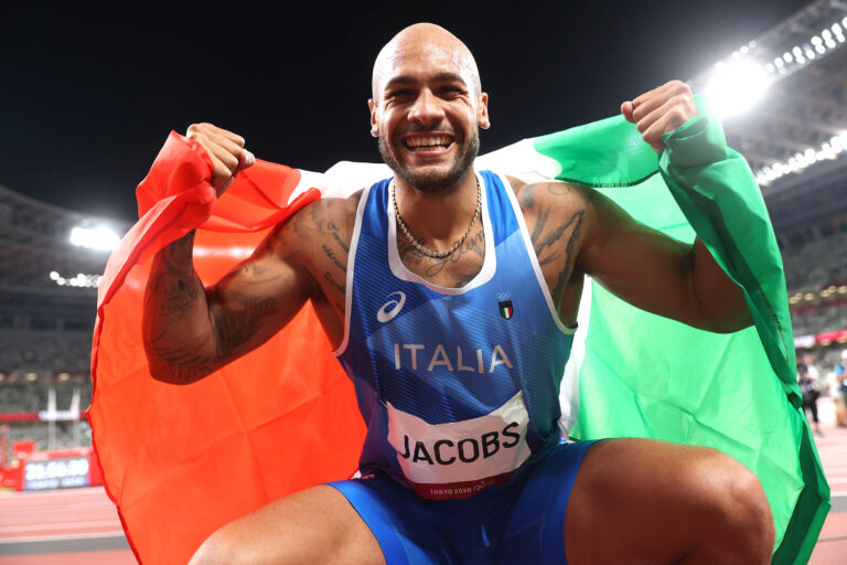 Marcell jacobs alle Olimpiadi di Tokyo (foto Colombo/Fidal)