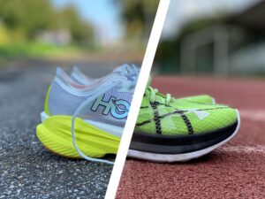 Under Armour Velociti Pro vs Hoka Mach X 2, il confronto